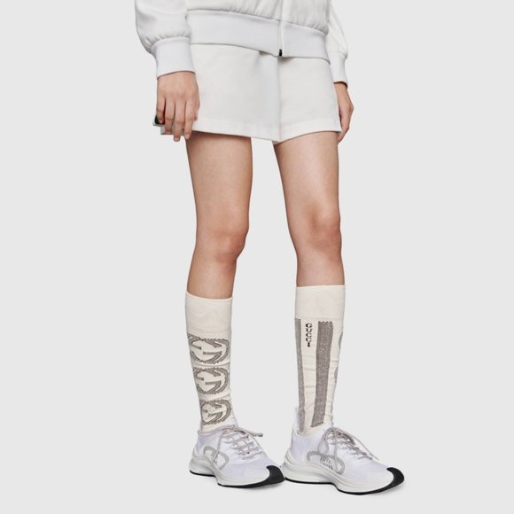 Gucci Tall Athletic Socks With Logos - Picture 1 of 12